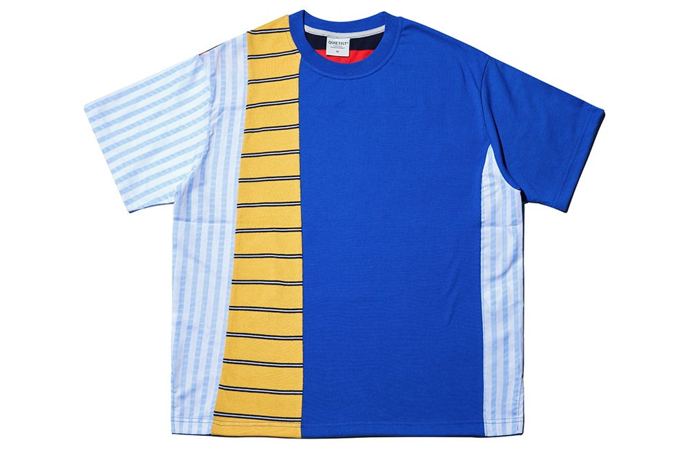 Vertical Mix 1/2 T-Shirts (blue)
